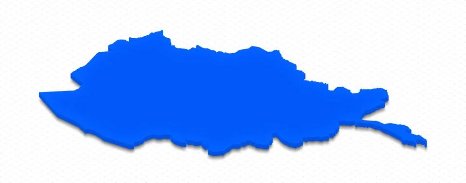 Map of Afghanistan. 3D isometric perspective illustration. Stock Illustration