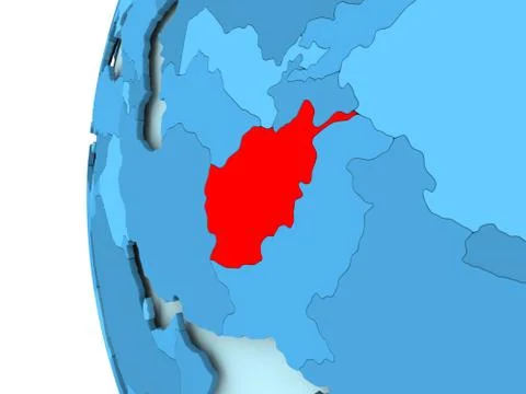 Map of Afghanistan Stock Illustration