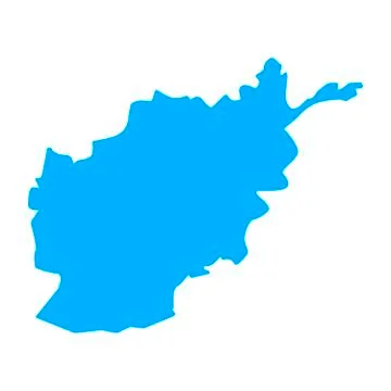 Map of Afghanistan Stock Illustration