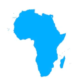 Map of Africa Stock Illustration