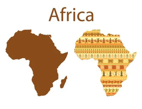 Map of Africa vector illustration 스톡 일러스트