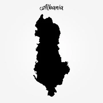 Map of Albania Illustrazione stock