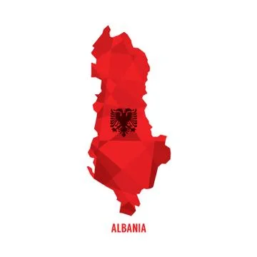 Map of Albania Vector Illustration Stock Illustration
