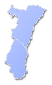 Map of Alsace Stock Illustration