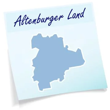 Map of Altenburger Land Stock Illustration