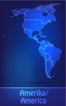 Map of america Ilustración de archivo