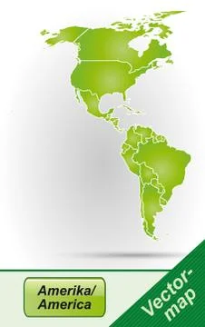 Map of america Stock Illustration