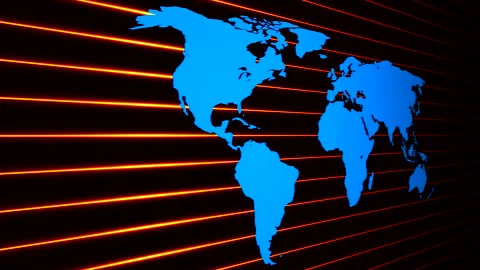 Map and lines. Background for openers, headline, intros, logo of mass media Stock Footage 134767626