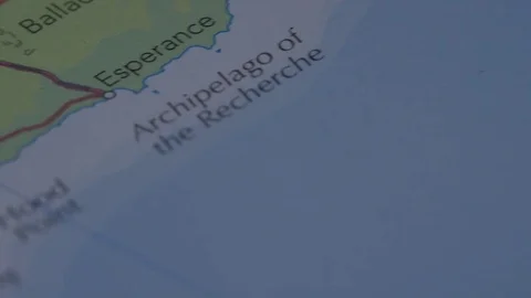 Map and pin Perth Australia travel and tourism Stock Footage 82954370