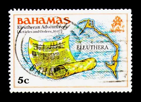 Map and scroll, Definitives, serie, circa 1980 Stockfoto's