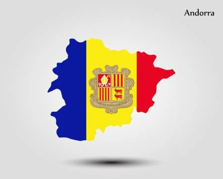Map of Andorra Stock-Illustration