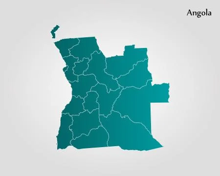 Map of Angola Stock-Illustration