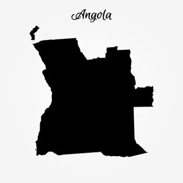 Map of Angola Stock Illustration