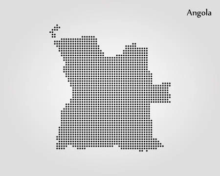 Map of Angola. Vector illustration. World map Stock Illustration