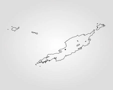 Map of Anguilla Stock Illustration
