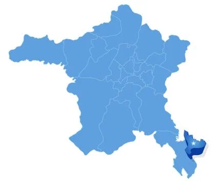 Map of Ankara - Evren is pulled out Ilustración de archivo