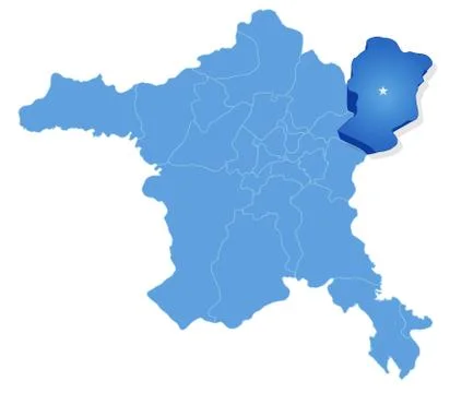 Map of Ankara - Kalecik is pulled out Ilustración de archivo