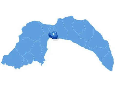 Map of Antalya - Muratpasa is pulled out Ilustración de archivo