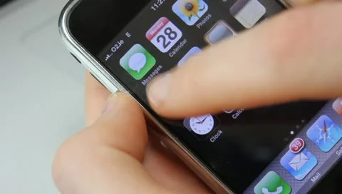 Map app on iphone Video stock 11140035