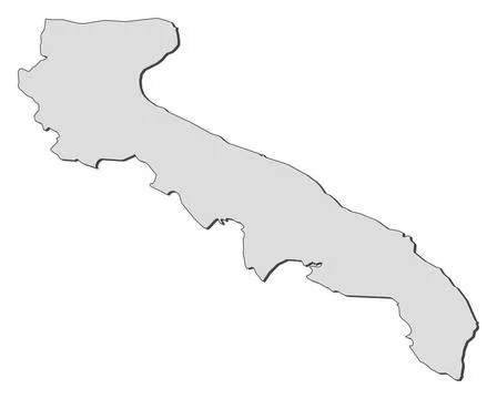 Map of Apulia (Italy) Map of Apulia, a region of Italy. Copyright: xZoonar... Stock Photos