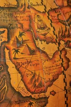 Map of Arab countries 库存照片