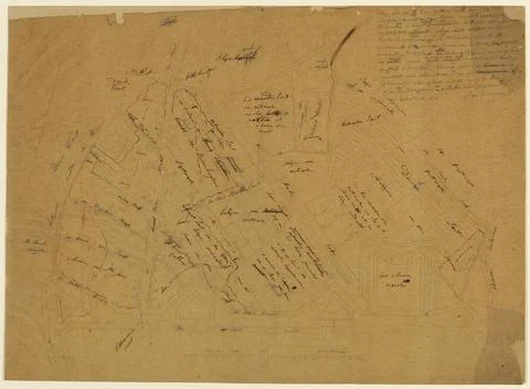 Map of the area between De Biltsche Grift / Nicolaasweg / Absteder Weterin... Fotos de archivo