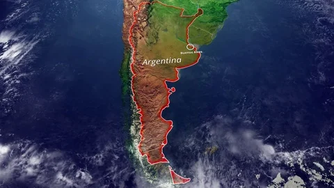 Map of Argentina and borders 動画素材 82826542