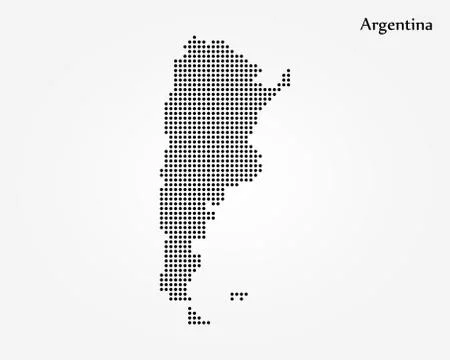 Map of Argentina. Vector illustration. World map Stock Illustration
