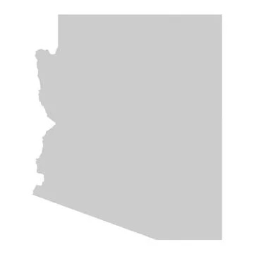 Map of Arizona, AZ Stock Illustration