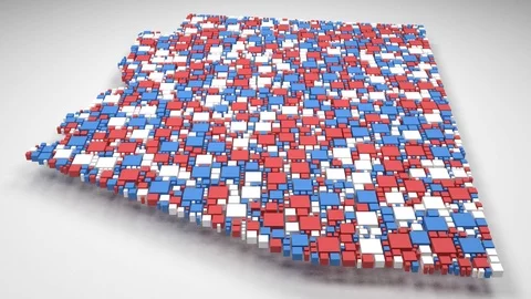 Map of Arizona - USA - Stock Footage 82243377