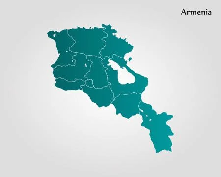 Map of Armenia Stock Illustration