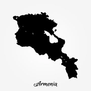 Map of Armenia Illustrazione stock