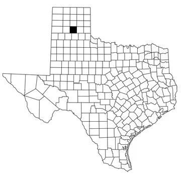 Map of Armstrong County in Texas state on white background. single County m.. Stock Illustration