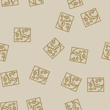 Map arrows migration routes line seamless pattern Stock Illustration