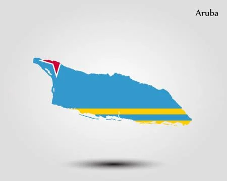 Map of Aruba Stock Illustration