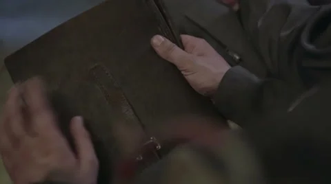 Map attack in the hands of a soldier. World war II. The reconstruction of the ba Stock Footage 60015878