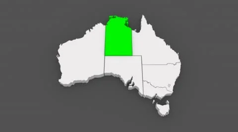Map of Australia. Stock Footage 43010572