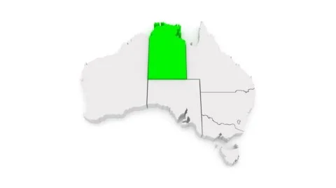 Map of Australia. Stock Footage 43018994