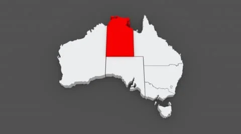 Map of Australia. Stock Footage 43019670