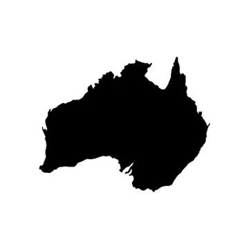 Map of australia Stock Illustration