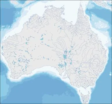 Map of Australia Stock Illustration