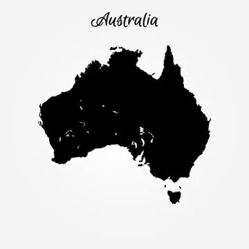 Map of Australia Stock Illustration