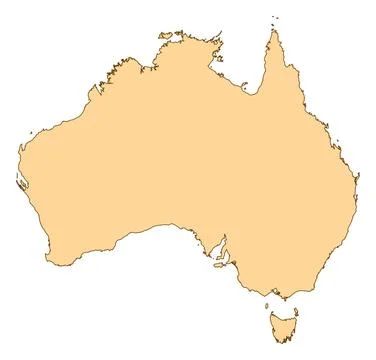 Map of Australia Map of Australia with the several provinces. Copyright: x... Stock Photos