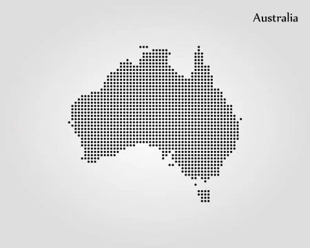 Map of Australia. Vector illustration. World map Stock Illustration