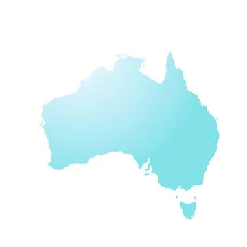 Map of Australian, sign silhouette. World Map Globe. Vector Illustration Illustrazione stock