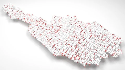 Map of Austria - Europe Stock Footage 88199116