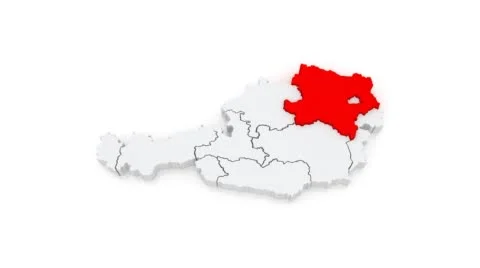 Map of Austria. Stock Footage 43011895