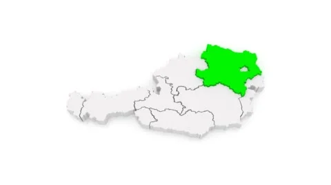 Map of Austria. Stock Footage 43020622