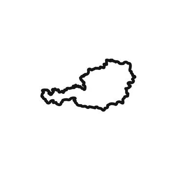 Map of Austria icon vector set collection for web 스톡 일러스트