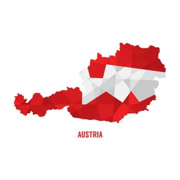 Map Of Austria Vector Illustration Stock Illustration